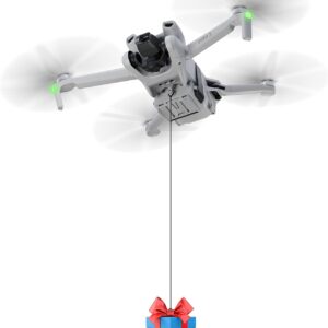 Drone Airdrop System for DJI Mini 4K/Mini 4 Pro/Mini 3 Pro/Mini 3/Mini SE/Mini 2/Mini 2 SE Accessories, Payload/Delivery/Transport Drop Release Device for DJI Mini Series Drone