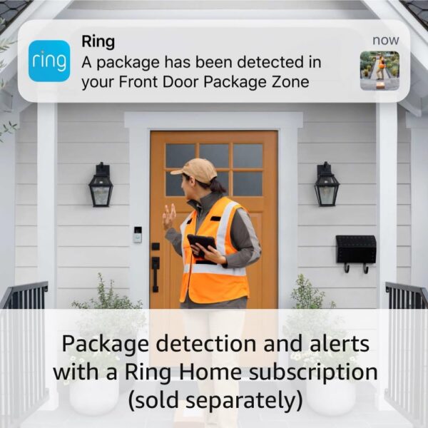 Ring Battery Doorbell, Head-to-Toe Video, Live View with Two-Way Talk, and Motion Detection & Alerts (2024 release), Venetian Bronze - Image 4