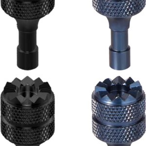 3 Pro/4 Pro Control Sticks, 4pcs Detachable Aluminum Alloy Drone Joysticks for DJI Mini 3/Mini 3 Pro/Mini 4 Pro/Air 3 /Mavic 3 Pro RC & RC 2 Remote Controller Replacement Accessories (Blue, Black)