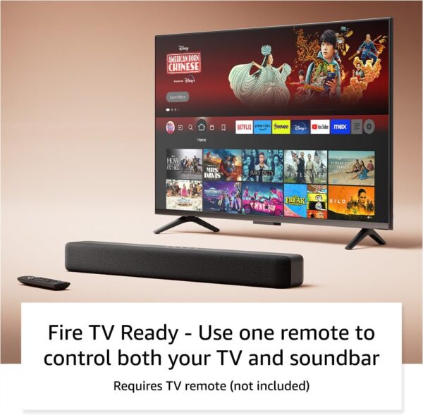 Amazon Fire TV Soundbar (newest model), 2.0 speaker with DTS Virtual:X and Dolby Audio, Bluetooth connectivity - Image 4