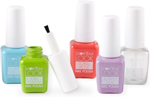 Melissa & Doug Love Your Look Pretend Nail Care Play Set – 20 Pieces for Mess-Free Play Mani-Pedis (DOES NOT CONTAIN REAL COSMETICS) , Pink - Image 4