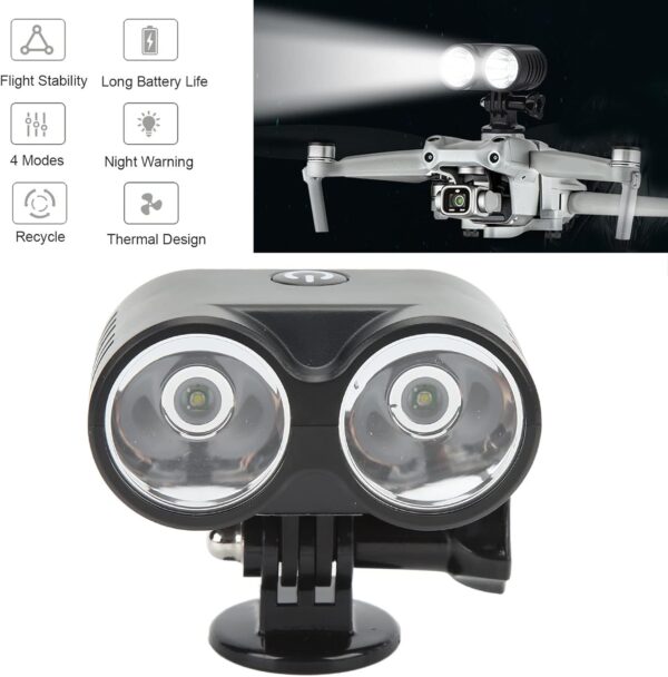 Drone Lights, Drone Accessories, Universal 4 Modes Drone Owl Searchlight for Night Flying, Fishing, Bait Release, Payload Delivery - Image 4