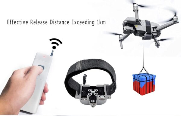 Universal Drone Airdrop System, Release Device, Payload Clip, Airdropper, Fish Bait Delivery Device , Drone Accessories, Compatible with DJI Mavic Mini 4 Pro, Mini 3, Mini 2, Air 2, Air 2S, Air 3, Mavic 3, Mavic 2, Spark (Airdrop Device) - Image 5