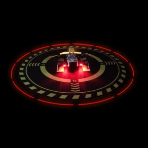 Drones Landing Pad with Night Vision LED Light, Universal Waterproof Portable Fast-Foldable Landing Mat for DJI Flip/Neo/Mini 4k/Mini 4 Pro/Mini 3/Air 2S/Mavic 3 Pro/FPV Avata (70cm/27.6inch)