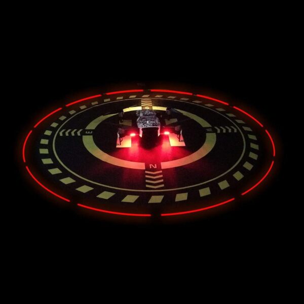 Drones Landing Pad with Night Vision LED Light, Universal Waterproof Portable Fast-Foldable Landing Mat for DJI Flip/Neo/Mini 4k/Mini 4 Pro/Mini 3/Air 2S/Mavic 3 Pro/FPV Avata (70cm/27.6inch)