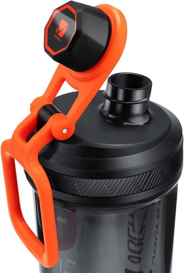 VOLTRX Electric Protein Shaker Bottle - USB Rechargeable Mixer Cup for Shakes and Meal Replacements, BPA-Free Tritan, 24oz - Image 7