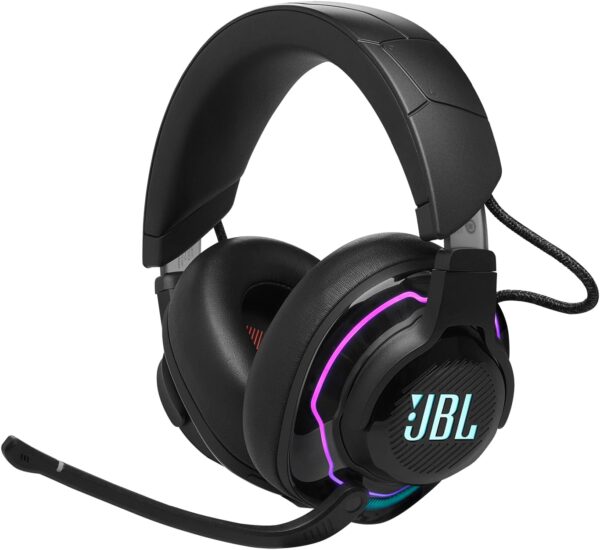 JBL Quantum 910 - Wireless Over-Ear Performance Gaming Headset with Head Tracking-Enhanced, Active Noise Cancelling and Bluetooth, QuantumSPATIAL 360, Low Latency Wireless System (Black) - Image 6