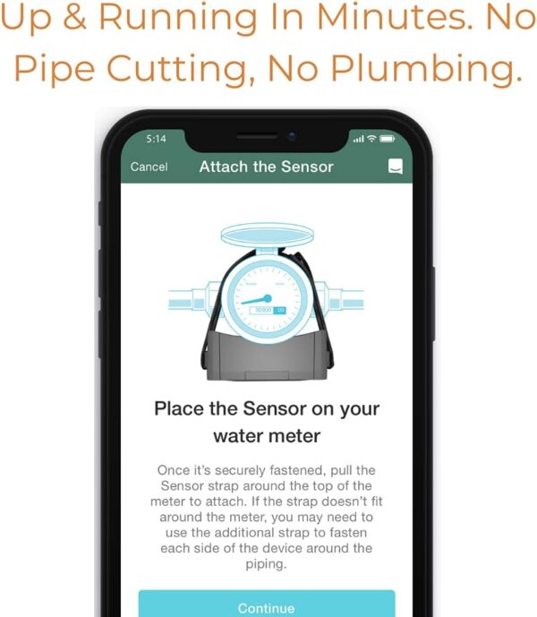 Flume2 Smart Home Water Monitor and Leak Detector – Real-Time Water Usage Tracking, Easy Installation, No Plumbing Required - Image 5