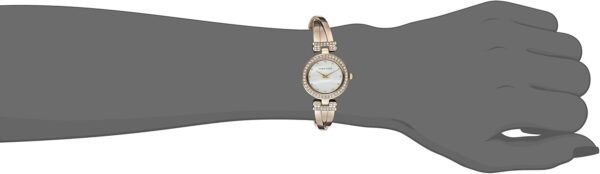 Anne Klein Women's Premium Crystal Accented Bangle Watch and Bracelet Set - Image 4