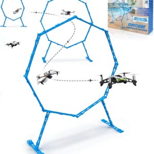 Drone Obstacle Course, Includes 3 Pack Easy to Build Obstacle Hoop, FPV Racing Drone Loop Gate, Suitable Competition RC FPV Racing of Drones or Model Aircraft Games for Age 6-12 Kids or Adults