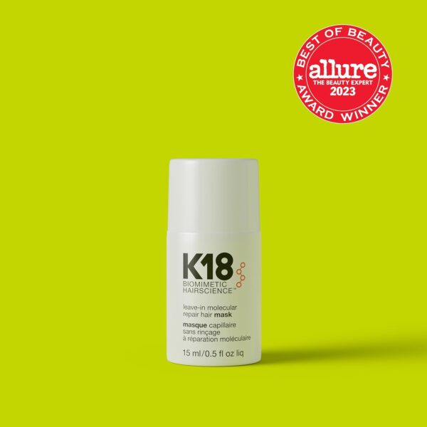 K18 Leave-In Molecular Hair Mask, Repairs Dry or Damaged Hair, Reverse Hair Damage from Bleach, Color, Chemical Services & Heat - Image 8