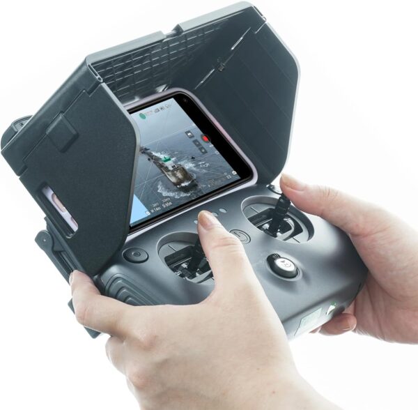 Universal Foldable Sun Shade Visor for Drone Controller Mobile Phone - Anti-Glare, Stable Fit, Easy Installation - Image 7