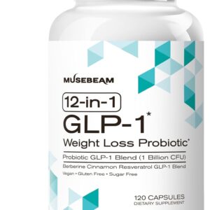 GLP-1 Probiotic Weight Loss Support Supplement - Women Men GLP1 Booster with Berberine - Natural GLP 1 Support Appetite Suppressant Hunger Control Metabolism Fat Burn & Gut Health