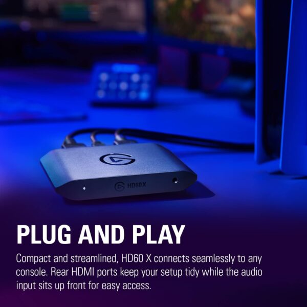 Elgato HD60 X - Stream and Record in 1080p60 HDR10 or 4K30 with Ultra-low Latency on PS5|Pro, PS4|Pro, Xbox Series X/S, Xbox One X|S, Nintendo Switch 2, in OBS and More, Works with PC and Mac - Image 7