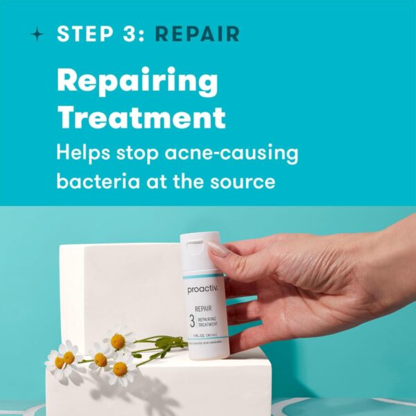 Proactiv 3 Step Acne Treatment - Benzoyl Peroxide Face Wash, Repairing Acne Spot Treatment for Face and Body, Exfoliating Toner - 30 Day Complete Acne Skin Care Kit - Image 9