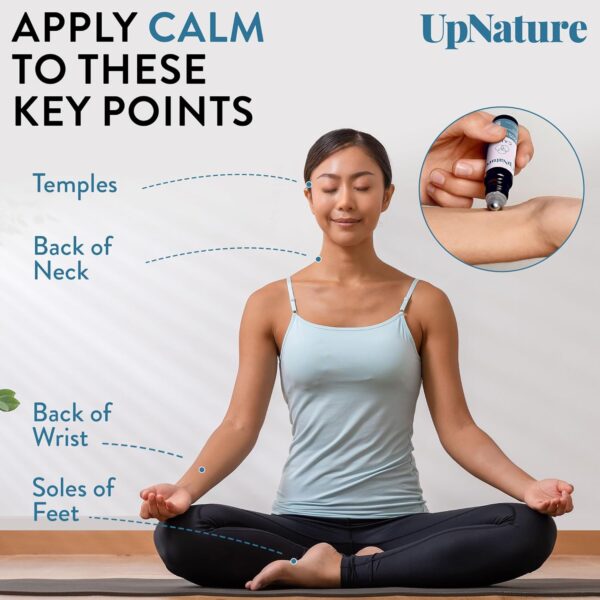 UpNature Calm Essential Oil Roll On - 100% Natural Stress Relief Aromatherapy - Relaxation Self Care Gifts for Women - Nurse Essentials - Image 5