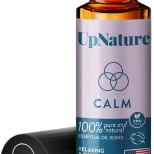 UpNature Calm Essential Oil Roll On - 100% Natural Stress Relief Aromatherapy - Relaxation Self Care Gifts for Women - Nurse Essentials