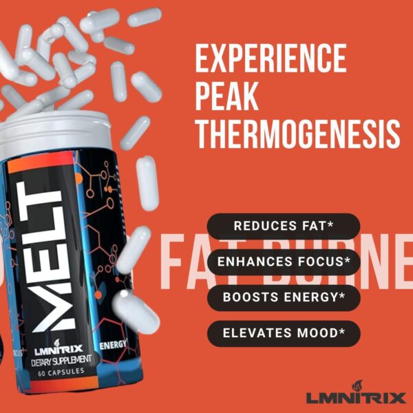 MELT EXT - Extreme Thermogenic Fat Burner - Powerful Weight Loss Aid, Stronger Than Most Diet Pills - True Plateau Destroyer - Lose Weight Fast for Men and Women - 60ct - Image 4