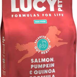 Lucy Pet Formulas for Life Salmon, Pumpkin, & Quinoa Dry Dog Food, All Life Stages, Digestive Health, Sensitive Stomach & Skin, 4.5lb bag
