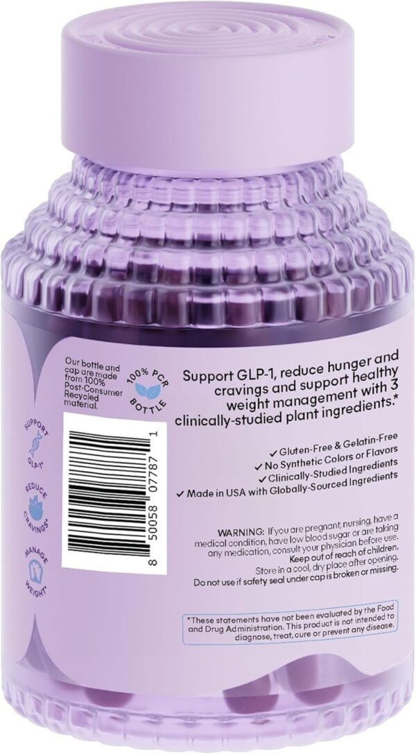 Lemme GLP-1 Daily, Clinically Studied Ingredients to Reduce Hunger & Cravings, Promote GLP-1 Production, Support Fat Loss and Weight Management, 1 Month Supply (60 Capsules) - Image 6