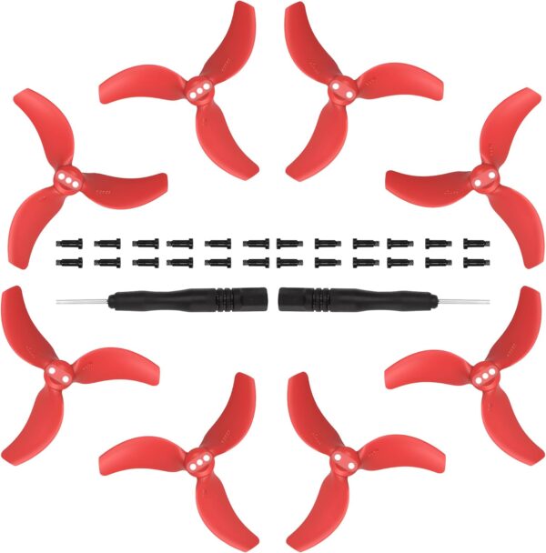 8Pcs Avata 2 Propellers Replacement Prop Blades 3032S Low Noise Wings for DJI Avata 2 Drone Accessories Red Tips