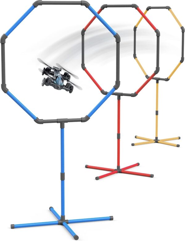 Galvanox Drone Obstacle Course Kit, Includes 3 Easy to Build Hoop Sizes, Perfect for Competition RC FPV Racing of drones or model aircraft. - Game Loop Gate Set