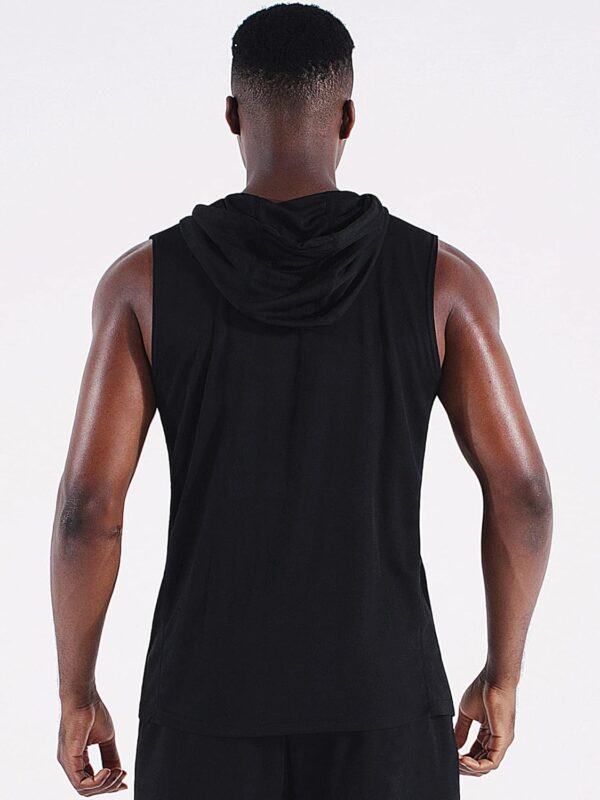 Neleus Men's Workout Tank Tops 3 Pack Sleeveless Running Shirts with Hoodie - Image 3