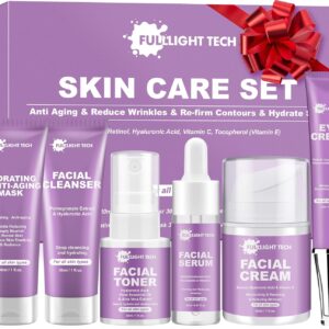 Skin Care Set,Gentle Anti-aging Skin Care Kit,Hydrate, Moisturize Skin,Facial Skin Care Routine Kit Women Teen Girls Travel Skincare Gift Set,Women Mom Gifts for Christmas Valentines Birthday Gift Her