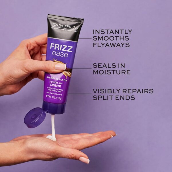 John Frieda Frizz Ease Secret Weapon Touch-Up Crème - Anti-Frizz Styling Cream for Smooth, Frizz-Prone Hair, 4 Oz - Image 2