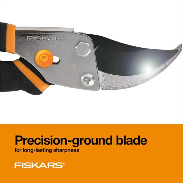 Fiskars Bypass Pruning Shears, 5/8-Inch Cut Capacity Garden Clippers, Gardening Scissors with Sharp, Rust Resistant Steel Blade - Image 4