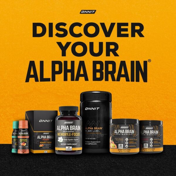 ONNIT Alpha Brain Nootropic Brain Supplement for Men & Women | Memory, Mental Clarity & Cognitive Improvement | Focus Capsules with L-Theanine, Vitamin B6 & Phosphatidylserine (30 Count) - Image 7