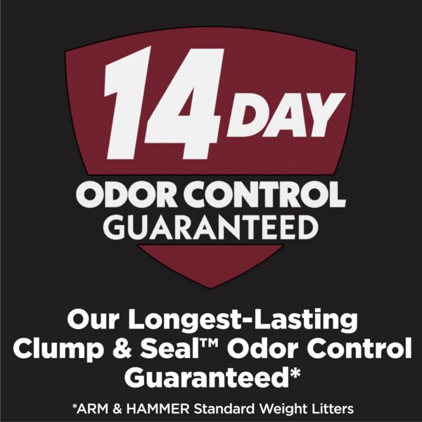 ARM & HAMMER Clump & Seal Platinum Clumping Cat Litter Odor Control, Multi-Cat, 14-Day Odor Control, Online Exclusive Formula, 18 Lbs - Image 2