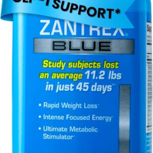 Zantrex Blue Energy & Thermogenesis Boost Energy | Weight Loss Supplement for Appetite Control, Increased Calorie Burn and Supports GLP-1 Levels | 84 Capsules