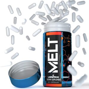 MELT EXT - Extreme Thermogenic Fat Burner - Powerful Weight Loss Aid, Stronger Than Most Diet Pills - True Plateau Destroyer - Lose Weight Fast for Men and Women - 60ct