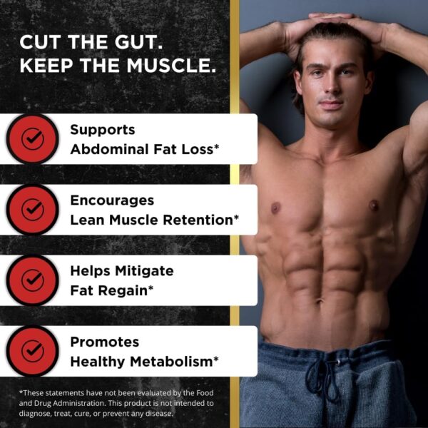 UNALTERED Belly Fat Burner for Men - Natural Weight Loss Pills to Support Reduced Body Fat, Preservation of Lean Muscle Mass, and a Healthy Metabolism - CLA Dietary Supplement - 90 Softgel Capsules - Image 2