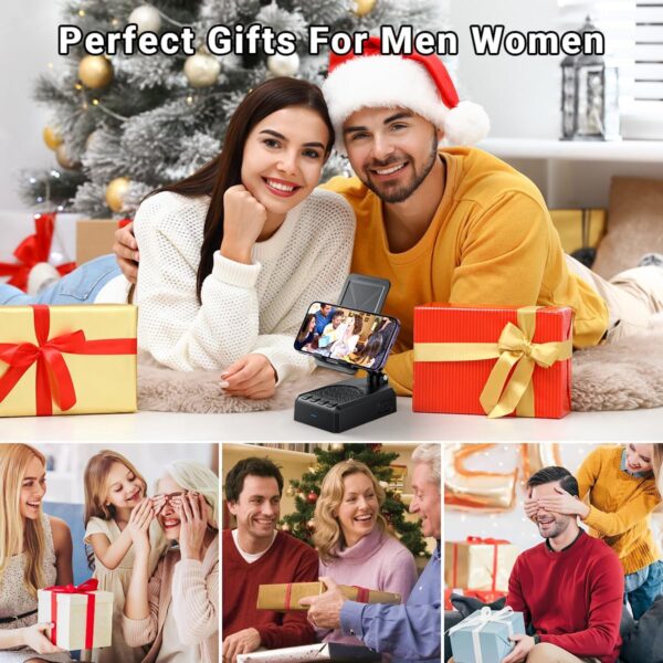 AIKELA Bluetooth Speaker with Video Scrolling Remote and Phone Stand, Phone Speaker Amplifier, Stereo Sound, Adjustable Holder, Gifts for Men Women Teens - Image 8