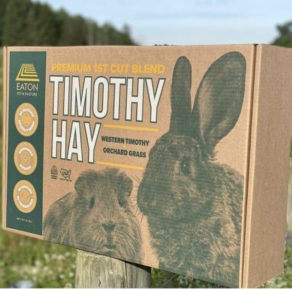 Eaton Pet and Pasture Naturally Grown, Premium, 1st Cut Blend, Western Timothy Hay Orchard Blend, Small Animal Food, Sustainable, Eco-Friendly, Farmer-Owned, 6LB-Box. - Image 7