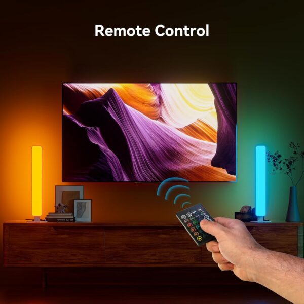 LED Light Bar, Music Sync RGB Light Bar, USB Ambient Lamp, Color Changing Gaming TV Backlight with Remote Control, 15 Dynamic Modes for Room Gaming Decoration - Image 7