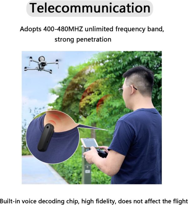 Universal Drone Speaker Megaphone Loudspeaker Wireless Mini Speaker RC Car Walkie Talkie Two Way Radio Communication Accessories for DJI Mini 4 Pro/Air 3/Air 2S/Mavic 3 Pro/F11S/F7S/F22S/EVO - Image 5