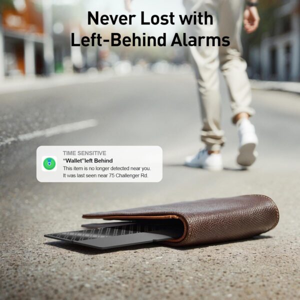 2025 [Apple MFi Certified] (iOS Only) Bluetooth Tracker Smart Finder for Apple Find My, iPhone Card Wallet Finder GPS Tracker, 5-10 Years Battery, Keys Finder and Item Locator for Keys, Bags, Passport - Image 7