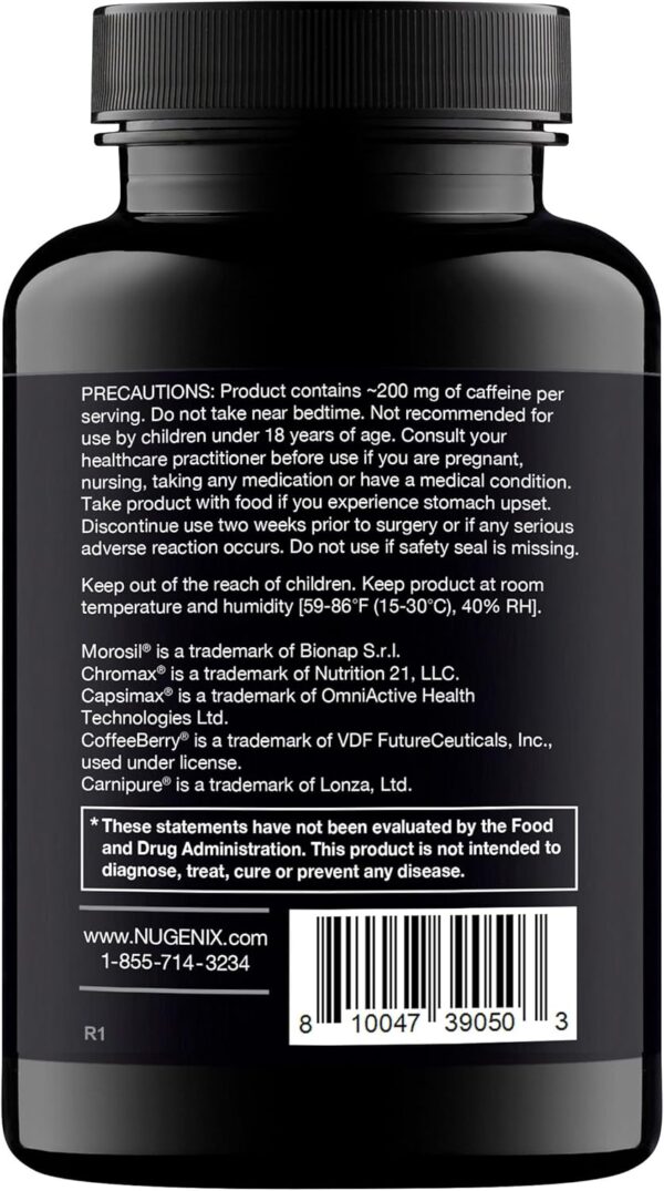 Nugenix Thermo - Thermogenic Fat Burner Supplement Pills for Men, Extreme Metabolic Accelerator, 42 Count - Image 4