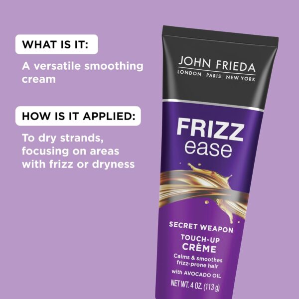 John Frieda Frizz Ease Secret Weapon Touch-Up Crème - Anti-Frizz Styling Cream for Smooth, Frizz-Prone Hair, 4 Oz - Image 7