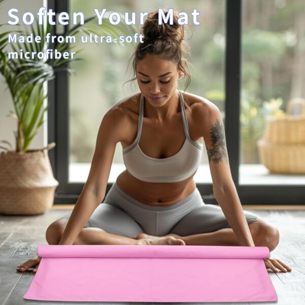 MIAOMIAO Non-Slip Hot Yoga Towel Set, Super Absorbent Microfiber in, 24.5" x 72" - Anti-Slip, Injury Free Design for Pilates, Yoga Mats, Exercise, and Fitness Gear - Image 4