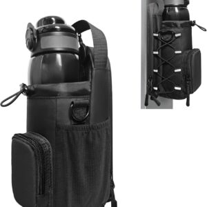 Magnetic Gym Bag for Men and Women, Magnetic Water Bottle Holder for Gym, Small Gym Bag, Gym Gifts,Gym Accessories (Black)