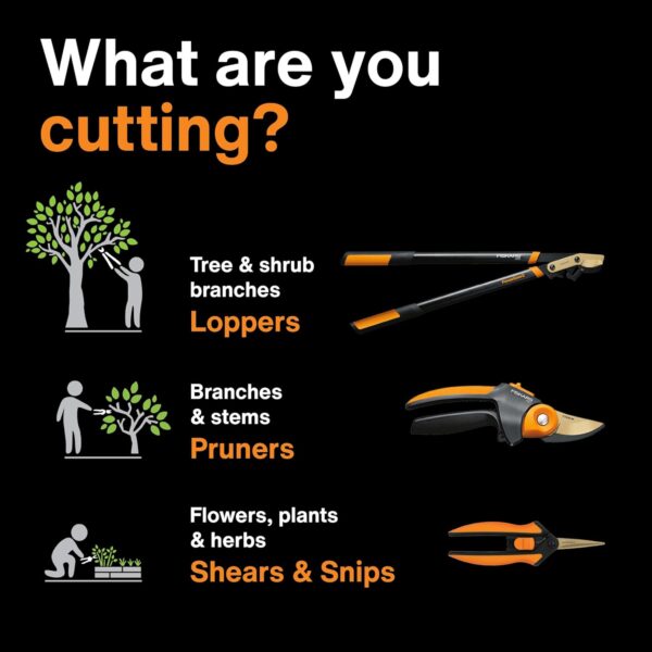 Fiskars Bypass Pruning Shears, 5/8-Inch Cut Capacity Garden Clippers, Gardening Scissors with Sharp, Rust Resistant Steel Blade - Image 9