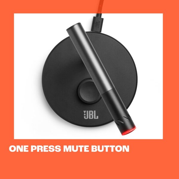 JBL Quantum Stream Talk - Single Condenser Microphone for Perfect Streaming, Recording and Gaming, One-Press Mute Button, Easy-to-Adjust Control knob, Built-in Shock Absorber (Black) - Image 3