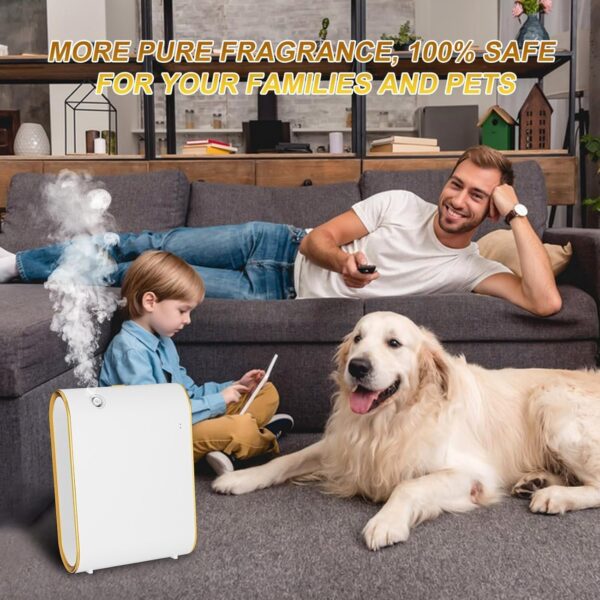 Smart Scent Air Machine for Home, 1500 Sq. Ft Hotel Collection Diffuser with Cold Air Tech, Whole House Fragrance & Low Noise, Bluetooth Scent Air Diffuser for Home, Hotel, Office, Spa(White) - Image 7