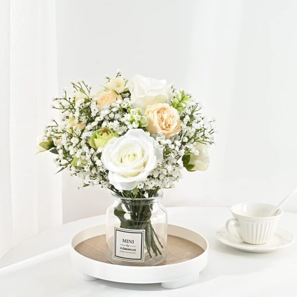 Yastouay Babys Breath Artificial Flowers, 6Pcs Fake White Babys Breath Flowers Artificial Bulk, Real Touch Faux Babies Breath Gypsophila Bouquet for Wedding Floral Arrangement Party Decor - Image 5