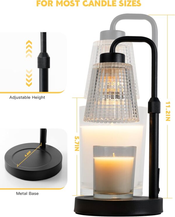 Candle Warmer Lamp with Timer Dimmable, Birthday Gifts for Women Mom, House Warming Gifts New Home Decor, Wax Melt Warmer for Jar Candles - Image 5