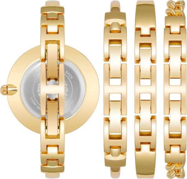Anne Klein Women's Bangle Watch and Bracelet Set - Image 3
